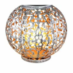 Globo Solarleuchte LED Silber, 1-flammig -Günstiges Solarleuchten Geschäft globo solarleuchte 36742 4