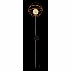 Globo SPHERO Solarleuchte LED Rostfarben, 1-flammig -Günstiges Solarleuchten Geschäft globo sphero solarleuchte 333992 4