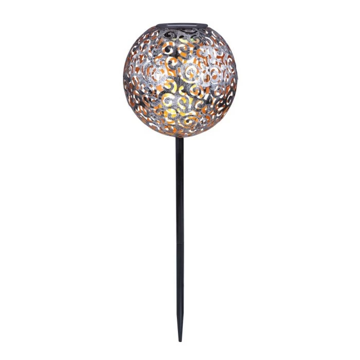Globo SUNI Solarleuchte LED Silber, 1-flammig 4 Globo SUNI Solarleuchte LED Silber, 1-flammig – Bild 2
