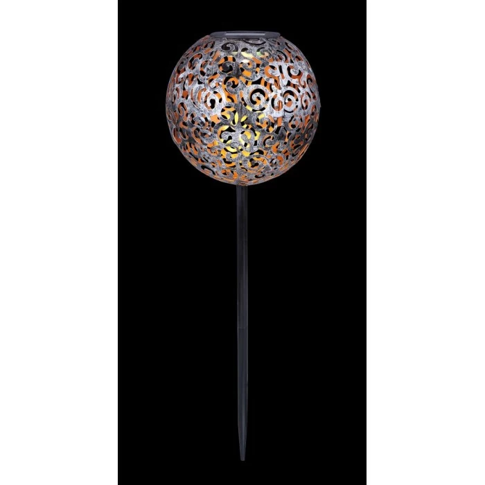 Globo SUNI Solarleuchte LED Silber, 1-flammig 5 Globo SUNI Solarleuchte LED Silber, 1-flammig – Bild 3