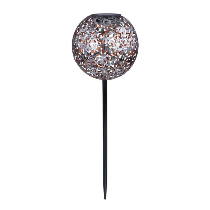 Globo SUNI Solarleuchte LED Silber, 1-flammig 6 Globo SUNI Solarleuchte LED Silber, 1-flammig – Bild 4