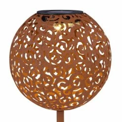Globo SUNI Solarleuchte LED Rostfarben, 1-flammig 14 Globo SUNI Solarleuchte LED Rostfarben, 1-flammig -Günstiges Solarleuchten Geschäft globo suni solarleuchte 33743r 5