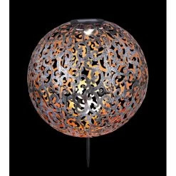 Globo SUNI Solarleuchte LED Silber, 1-flammig -Günstiges Solarleuchten Geschäft globo suni solarleuchte 33744 2