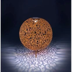 Globo SUNI Solarleuchte LED Rostfarben, 1-flammig