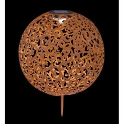 Globo SUNI Solarleuchte LED Rostfarben, 1-flammig 12 Globo SUNI Solarleuchte LED Rostfarben, 1-flammig -Günstiges Solarleuchten Geschäft globo suni solarleuchte 33744r 2