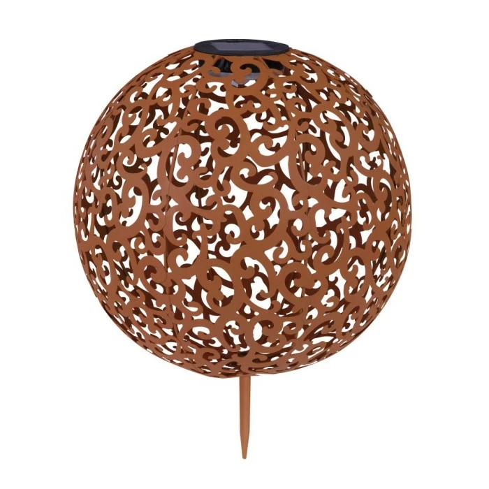 Globo SUNI Solarleuchte LED Rostfarben, 1-flammig 6 Globo SUNI Solarleuchte LED Rostfarben, 1-flammig – Bild 4