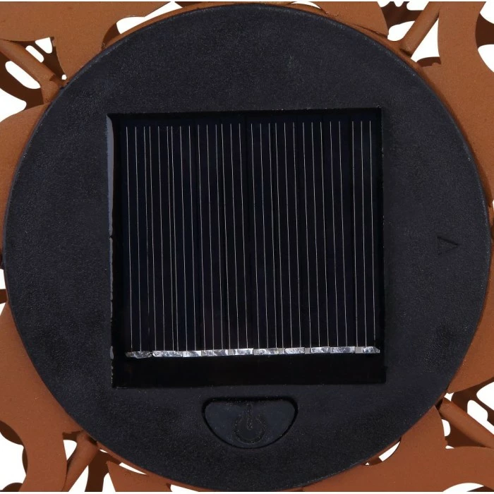 Globo SUNI Solarleuchte LED Rostfarben, 1-flammig 7 Globo SUNI Solarleuchte LED Rostfarben, 1-flammig – Bild 5