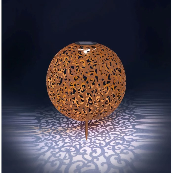 Globo SUNI Solarleuchte LED Rostfarben, 1-flammig 8 Globo SUNI Solarleuchte LED Rostfarben, 1-flammig – Bild 6