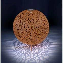 Globo SUNI Solarleuchte LED Rostfarben, 1-flammig