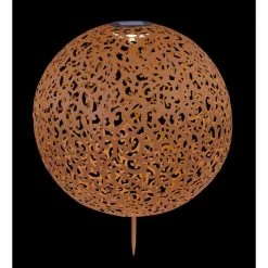 Globo SUNI Solarleuchte LED Rostfarben, 1-flammig -Günstiges Solarleuchten Geschäft globo suni solarleuchte 33745r 2