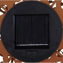 Globo SUNI Solarleuchte LED Rostfarben, 1-flammig -Günstiges Solarleuchten Geschäft globo suni solarleuchte 33745r 4