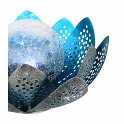 Globo Gobo LOTUS Solarleuchte LED Schwarz, Silber, 1-flammig 9 Globo Gobo LOTUS Solarleuchte LED Schwarz, Silber, 1-flammig -Günstiges Solarleuchten Geschäft gobo lotus solarleuchte 33655b 3