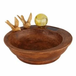 Globo Gobo VOGELTR&Auml;NKE Solarleuchte LED Braun, Wei&szlig;, 1-flammig -Günstiges Solarleuchten Geschäft gobo vogeltraenke solarleuchte 33892 do1 3