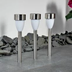 Hofstein Gorizia Solarleuchte LED Edelstahl, 3-flammig -Günstiges Solarleuchten Geschäft gorizia solarleuchte h3371480 8