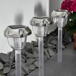 Hofstein Groningen 3er Set Solarleuchte LED Edelstahl, Transparent, Klar, 2-flammig, Farbwechsler 29 Hofstein Groningen 3er Set Solarleuchte LED Edelstahl, Transparent, Klar, 2-flammig, Farbwechsler -Günstiges Solarleuchten Geschäft groningen 3er set solarleuchte h3371107 11