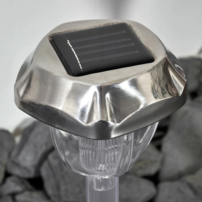 Hofstein Groningen 3er Set Solarleuchte LED Edelstahl, Transparent, Klar, 2-flammig, Farbwechsler 15 Hofstein Groningen 3er Set Solarleuchte LED Edelstahl, Transparent, Klar, 2-flammig, Farbwechsler – Bild 13