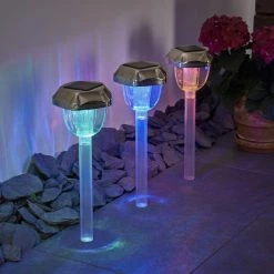 Hofstein Groningen 3er Set Solarleuchte LED Edelstahl, Transparent, Klar, 2-flammig, Farbwechsler 21 Hofstein Groningen 3er Set Solarleuchte LED Edelstahl, Transparent, Klar, 2-flammig, Farbwechsler -Günstiges Solarleuchten Geschäft groningen 3er set solarleuchte h3371107 3