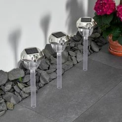 Hofstein Groningen 3er Set Solarleuchte LED Edelstahl, Transparent, Klar, 2-flammig, Farbwechsler 22 Hofstein Groningen 3er Set Solarleuchte LED Edelstahl, Transparent, Klar, 2-flammig, Farbwechsler -Günstiges Solarleuchten Geschäft groningen 3er set solarleuchte h3371107 4
