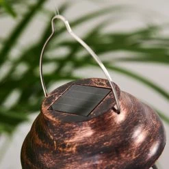 Hofstein Hangzhou 16er Set Solarleuchte LED Rostfarben, Transparent, Klar, 1-flammig -Günstiges Solarleuchten Geschäft hangzhou 16er set solarleuchte h3368107 10