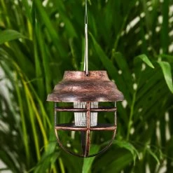 Hofstein Hangzhou 16er Set Solarleuchte LED Rostfarben, Transparent, Klar, 1-flammig -Günstiges Solarleuchten Geschäft hangzhou 16er set solarleuchte h3368107 11