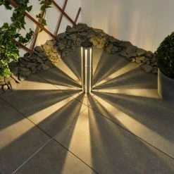 Hofstein Hankinson Solarleuchte LED Silber, 1-flammig -Günstiges Solarleuchten Geschäft hankinson solarleuchte h3419106 8