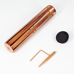 Hofstein Hankinson Solarleuchte LED Schwarz, Kupferfarben, Holz dunkel, 1-flammig -Günstiges Solarleuchten Geschäft hankinson solarleuchte h3419991 4