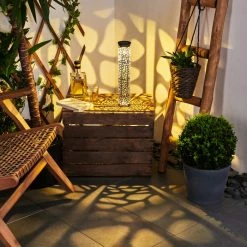 Hofstein Hankinson Solarleuchte LED Schwarz, Silber, 1-flammig -Günstiges Solarleuchten Geschäft hankinson solarleuchte h3420010 10