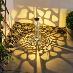 Hofstein Hankinson Solarleuchte LED Schwarz, Silber, 1-flammig -Günstiges Solarleuchten Geschäft hankinson solarleuchte h3420010 8