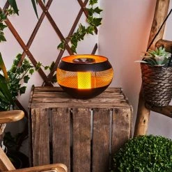 Hofstein Harimal Solar-Tischleuchte LED Schwarz, Kupferfarben, 24-flammig 20 Hofstein Harimal Solar-Tischleuchte LED Schwarz, Kupferfarben, 24-flammig -Günstiges Solarleuchten Geschäft harimal solar tischleuchte h3425893 8