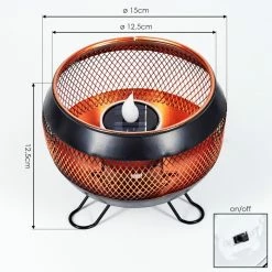 Hofstein Harimal Solarleuchte LED Schwarz, Kupferfarben, 1-flammig -Günstiges Solarleuchten Geschäft harimal solarleuchte h3425701 3