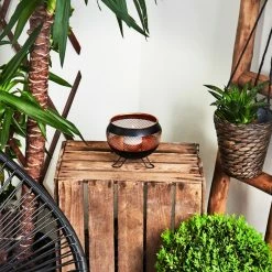 Hofstein Harimal Solarleuchte LED Schwarz, Kupferfarben, 1-flammig -Günstiges Solarleuchten Geschäft harimal solarleuchte h3425701 9