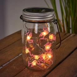 Hofstein Hasselt Solarleuchte 16er Set LED Rot, Silber, Grün, Rosa, Transparent, Klar, 10-flammig -Günstiges Solarleuchten Geschäft hasselt solarleuchte 16er set h3368121 10