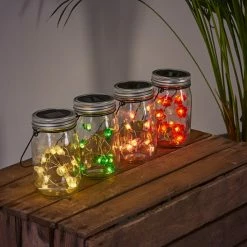 Hofstein Hasselt Solarleuchte 16er Set LED Rot, Silber, Grün, Rosa, Transparent, Klar, 10-flammig -Günstiges Solarleuchten Geschäft hasselt solarleuchte 16er set h3368121 2