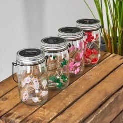 Hofstein Hasselt Solarleuchte 16er Set LED Rot, Silber, Grün, Rosa, Transparent, Klar, 10-flammig -Günstiges Solarleuchten Geschäft hasselt solarleuchte 16er set h3368121 3