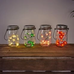 Hofstein Hasselt Solarleuchte 16er Set LED Rot, Silber, Grün, Rosa, Transparent, Klar, 10-flammig -Günstiges Solarleuchten Geschäft hasselt solarleuchte 16er set h3368121 4