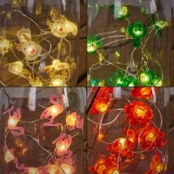 Hofstein Hasselt Solarleuchte 16er Set LED Rot, Silber, Grün, Rosa, Transparent, Klar, 10-flammig -Günstiges Solarleuchten Geschäft hasselt solarleuchte 16er set h3368121 7