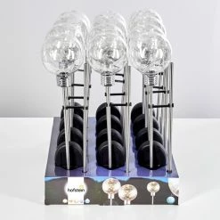Hofstein Hilda Solarleuchte 12er-Set LED Chrom, 20-flammig -Günstiges Solarleuchten Geschäft hilda solarleuchte 12er set h3306017 do1 12