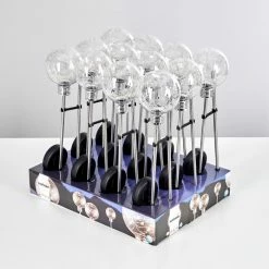 Hofstein Hilda Solarleuchte 12er-Set LED Chrom, 20-flammig -Günstiges Solarleuchten Geschäft hilda solarleuchte 12er set h3306017 do1 2