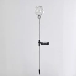 Hofstein Hilda Solarleuchte LED Chrom, Transparent, Klar, 20-flammig -Günstiges Solarleuchten Geschäft hilda solarleuchte h3305416 do1 9