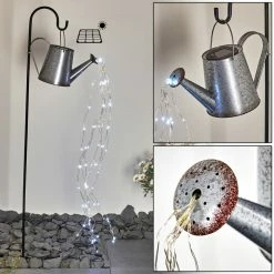 Hofstein Isernia Solarleuchte LED Schwarz, 80-flammig