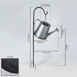 Hofstein Isernia Solarleuchte LED Silber, Rostfarben, 80-flammig -Günstiges Solarleuchten Geschäft isernia solarleuchte h3425619 3