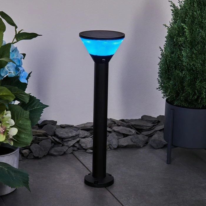 Hofstein Joennierni Wegeleuchte LED Schwarz, 1-flammig, Bewegungsmelder, Farbwechsler 11 Hofstein Joennierni Wegeleuchte LED Schwarz, 1-flammig, Bewegungsmelder, Farbwechsler – Bild 9