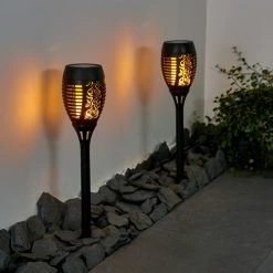 Hofstein Joinville 2er Set Solar-Wegeleuchte LED Schwarz, 1-flammig -Günstiges Solarleuchten Geschäft joinville 2er set solar wegeleuchte h3327524 7