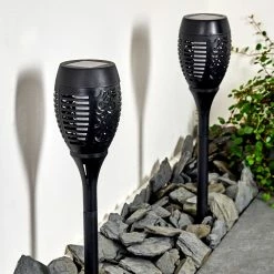 Hofstein Joinville 2er Set Solar-Wegeleuchte LED Schwarz, 1-flammig -Günstiges Solarleuchten Geschäft joinville 2er set solar wegeleuchte h3327524 8