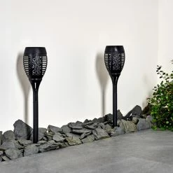 Hofstein Joinville 2er Set Solar-Wegeleuchte LED Schwarz, 1-flammig -Günstiges Solarleuchten Geschäft joinville 2er set solar wegeleuchte h3327524 9