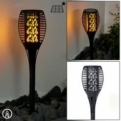 Hofstein Joinville Solar-Wegeleuchte LED Schwarz, 1-flammig