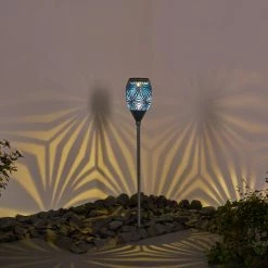 Hofstein Joinville Solarleuchte LED Blau, Schwarz, Grau, 1-flammig -Günstiges Solarleuchten Geschäft joinville solarleuchte h3328088 12