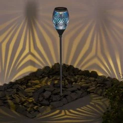 Hofstein Joinville Solarleuchte LED Blau, Schwarz, Grau, 1-flammig -Günstiges Solarleuchten Geschäft joinville solarleuchte h3328088 2