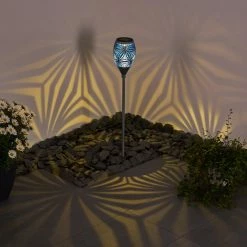 Hofstein Joinville Solarleuchte LED Blau, Schwarz, Grau, 1-flammig -Günstiges Solarleuchten Geschäft joinville solarleuchte h3328088 9