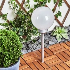 Hofstein Kanganbou Solarleuchte LED Nickel-Matt, 18-flammig -Günstiges Solarleuchten Geschäft kanganbou solarleuchte h3427866 13